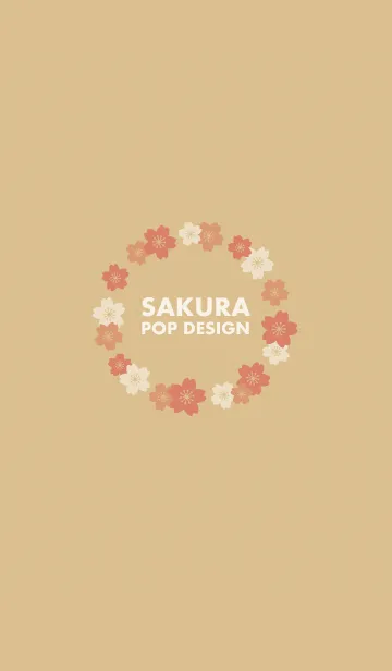 SAKURA POP DESIGN【Kraft Paper】の着せ替えメイン画像
