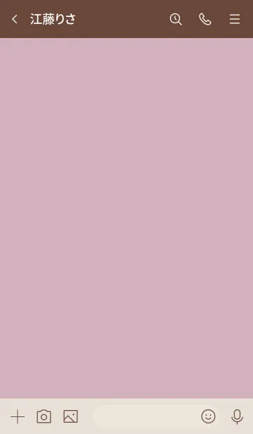 [LINE着せ替え] -DUSKY PINK BROWN SIMPLE HEART- 28の画像3