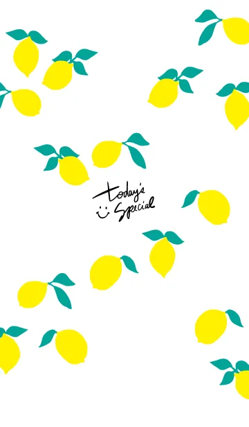 [LINE着せ替え] レモン 白2の画像1