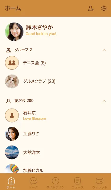 [LINE着せ替え] n00_26_ブラウン4-9の画像2