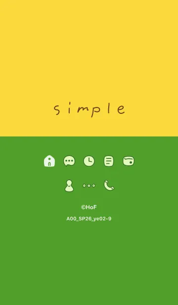 [LINE着せ替え] A00_26_イエロー2-9の画像1