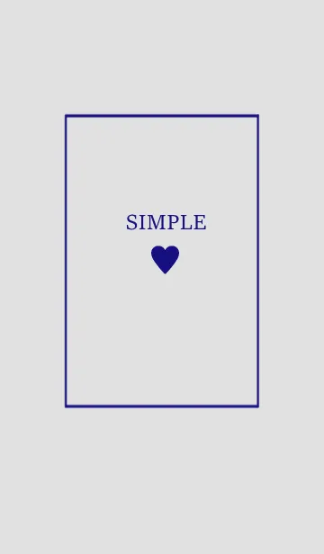 [LINE着せ替え] 大人のシンプルハート =sapphire blue=の画像1