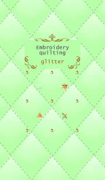 [LINE着せ替え] 刺繍のキルティング(きらめき)の画像1