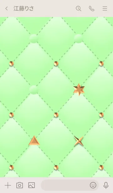 [LINE着せ替え] 刺繍のキルティング(きらめき)の画像3