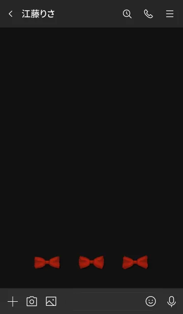 [LINE着せ替え] 大人可愛いマダーレッドリボンの画像3