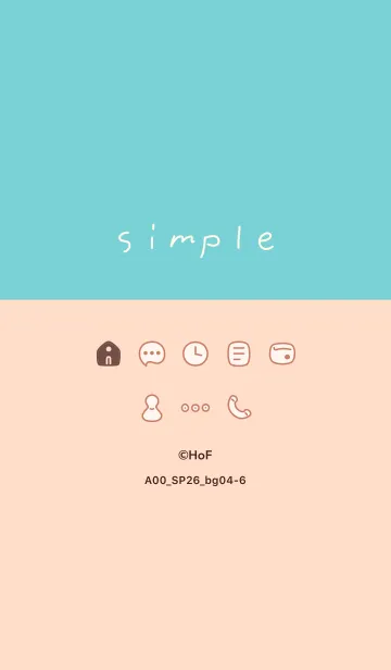 [LINE着せ替え] A00_26_ベージュ4-6の画像1