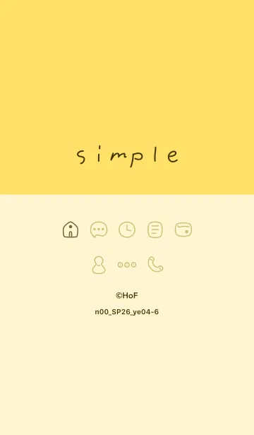 [LINE着せ替え] n00_26_イエロー4-6の画像1