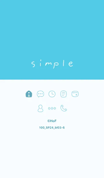 [LINE着せ替え] 100_24_ブルー3-6の画像1