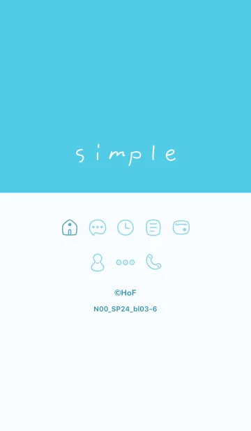 [LINE着せ替え] N00_24_ブルー3-6の画像1