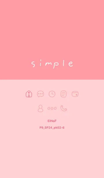 [LINE着せ替え] P9_24_ピンク2-6の画像1