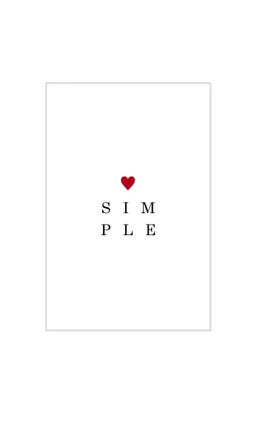 [LINE着せ替え] - SIMPLE - HEART 6の画像1