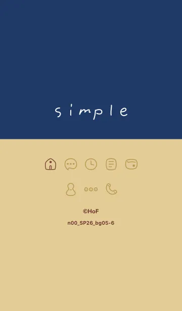 [LINE着せ替え] n00_26_ベージュ5-6の画像1