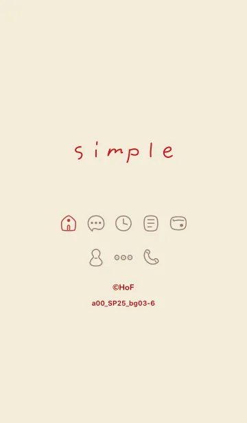 [LINE着せ替え] a00_25_ベージュ3-6の画像1