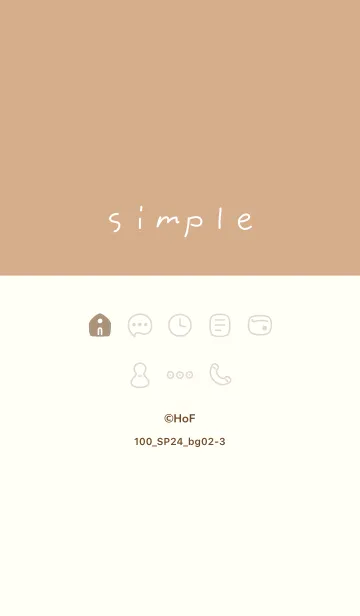 [LINE着せ替え] 100_24_ベージュ2-3の画像1