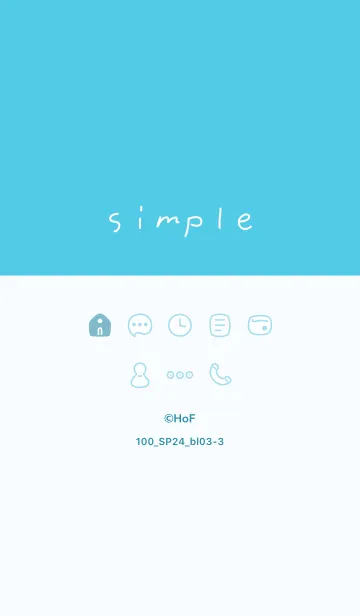 [LINE着せ替え] 100_24_ブルー3-3の画像1