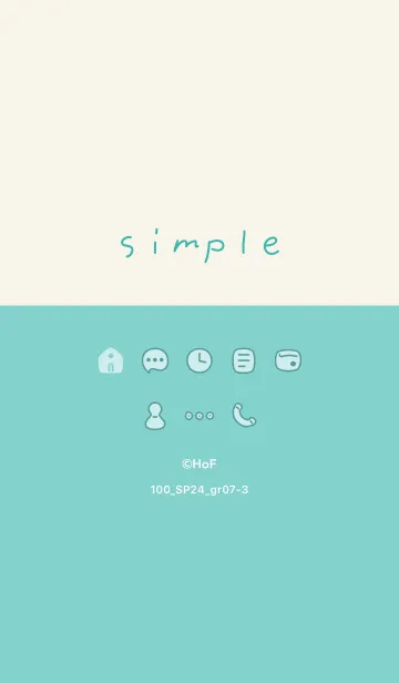 [LINE着せ替え] 100_24_グリーン7-3の画像1