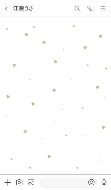 [LINE着せ替え] HEART Beige -MEKYM- 14の画像3