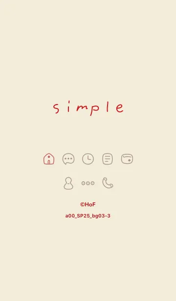 [LINE着せ替え] a00_25_ベージュ3-3の画像1