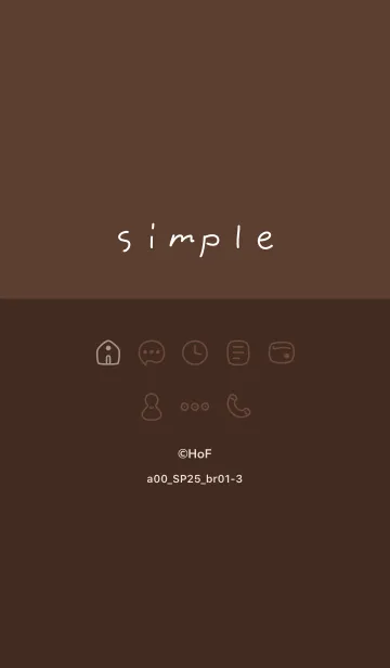 [LINE着せ替え] a00_25_ブラウン1-3の画像1