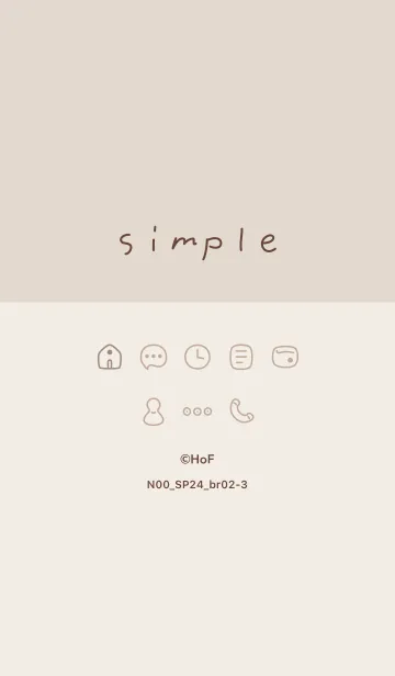 [LINE着せ替え] N00_24_ブラウン2-3の画像1