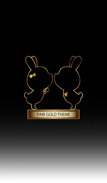 [LINE着せ替え] PAIR GOLD THEME.の画像1