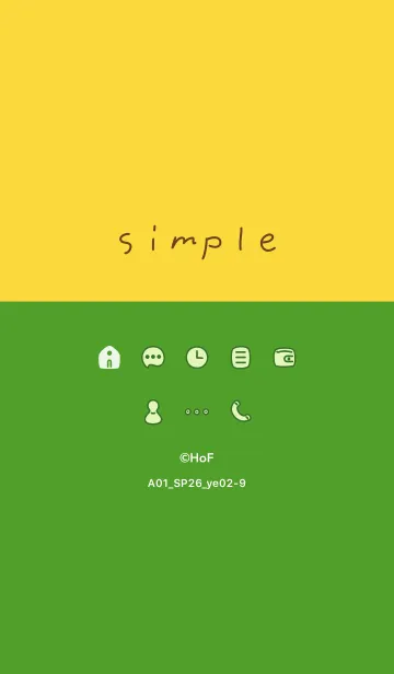 [LINE着せ替え] A01_26_イエロー2-9の画像1