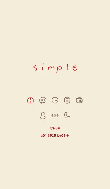 [LINE着せ替え] a01_25_ベージュ3-9の画像1