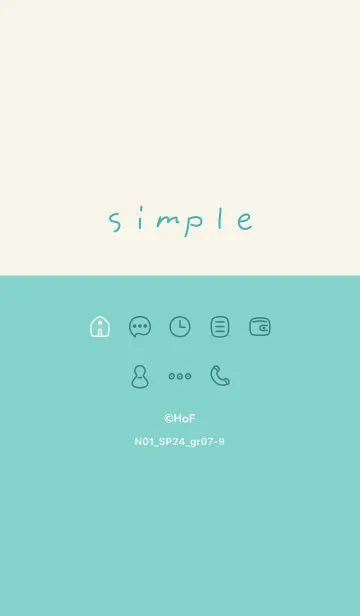 [LINE着せ替え] N01_24_グリーン7-9の画像1