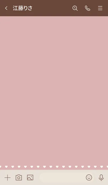 [LINE着せ替え] くすみピンクの幸せハートの画像3