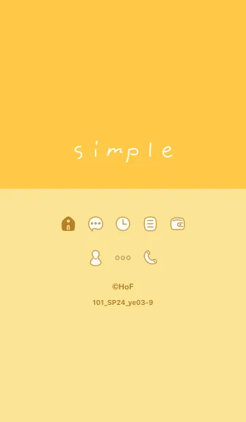 [LINE着せ替え] 101_24_イエロー3-9の画像1