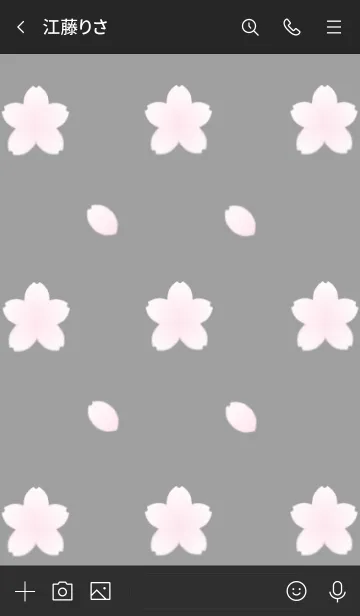 [LINE着せ替え] 夜桜の着せかえの画像3