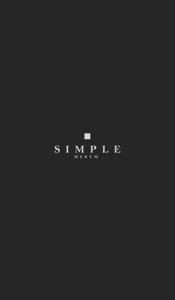 [LINE着せ替え] MATTE BLACK -SIMPLE SQUARE- 2の画像1