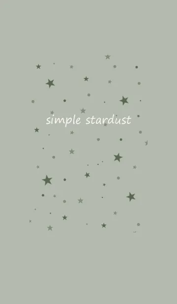 [LINE着せ替え] simple stardust**moss greenの画像1