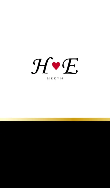 [LINE着せ替え] Love Initial H&E イニシャルの画像1
