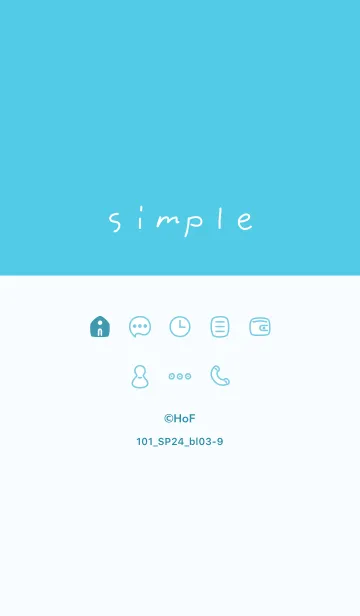 [LINE着せ替え] 101_24_ブルー3-9の画像1