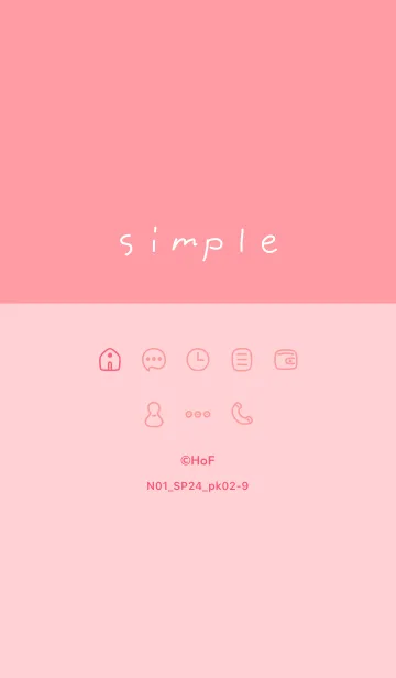 [LINE着せ替え] N01_24_ピンク2-9の画像1