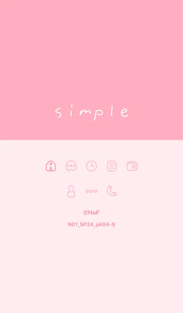 [LINE着せ替え] N01_24_ピンク4-9の画像1