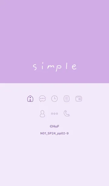 [LINE着せ替え] N01_24_パープル2-9の画像1