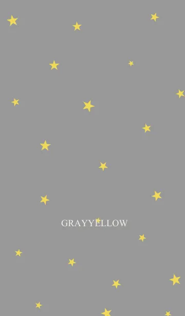 [LINE着せ替え] グレーとイエロー。星。の画像1
