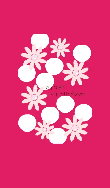 [LINE着せ替え] My chat my little flower 62の画像1