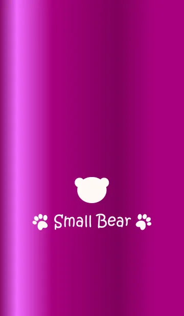 [LINE着せ替え] Small Bear *GLOSSYPURPLE*の画像1