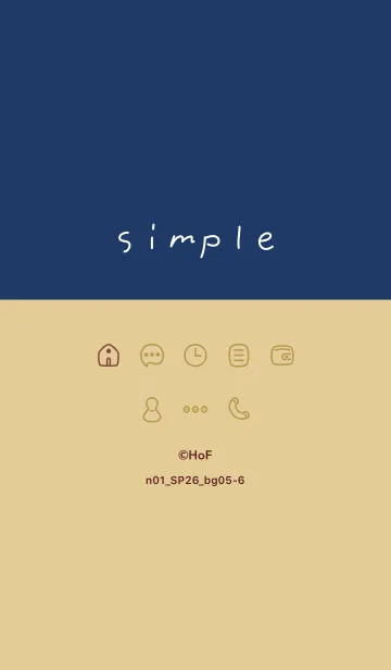 [LINE着せ替え] n01_26_ベージュ5-6の画像1