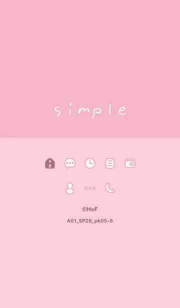 [LINE着せ替え] A01_26_ピンク5-6の画像1