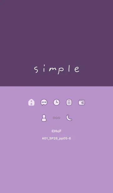 [LINE着せ替え] A01_26_パープル5-6の画像1