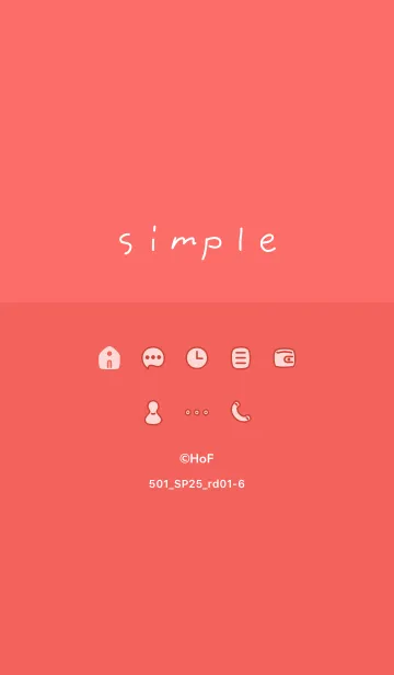 [LINE着せ替え] 501_25_レッド1-6の画像1