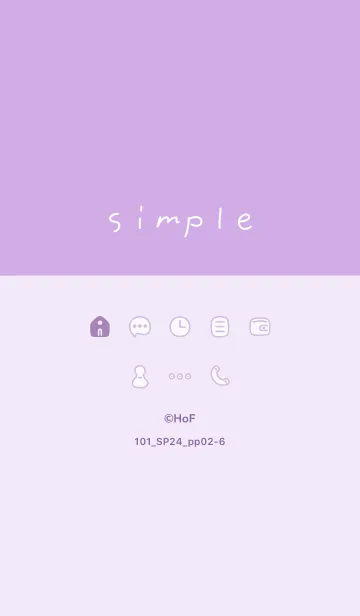 [LINE着せ替え] 101_24_パープル2-6の画像1