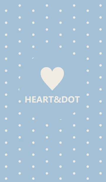 [LINE着せ替え] HEART&DOT *SmokyBlue*の画像1