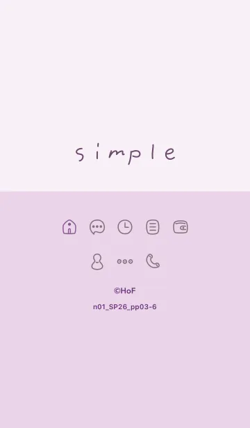 [LINE着せ替え] n01_26_パープル3-6の画像1