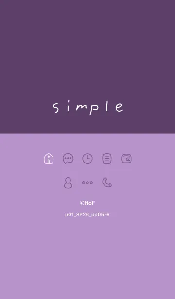 [LINE着せ替え] n01_26_パープル5-6の画像1