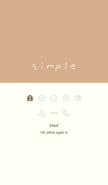 [LINE着せ替え] 101_24_ベージュ2-6の画像1